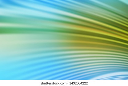 Light Blue, Green vector layout with bent lines. Geometric illustration in abstract style with gradient.  New composition for your brand book.