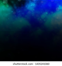 Light Blue, Green vector layout with circles. Abstract decorative design in gradient style with bubbles. Pattern for websites, landing pages.
