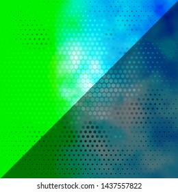 Light Blue, Green vector layout with circles. Abstract illustration with colorful spots in nature style. New template for your brand book.