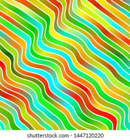 Light Blue, Green vector layout with curves. Illustration in halftone style with gradient curves. Pattern for websites, landing pages.