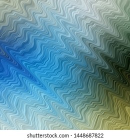 Light Blue, Green vector layout with circular arc. Colorful geometric sample with gradient curves.  Pattern for busines booklets, leaflets