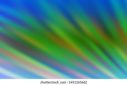 Light Blue, Green vector layout with flat lines. Lines on blurred abstract background with gradient. Smart design for your business advert.