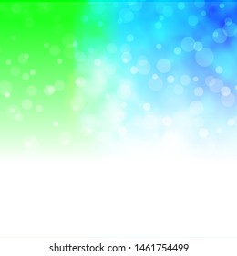 Light Blue, Green vector layout with circles. Modern abstract illustration with colorful circle shapes. Pattern for websites, landing pages.