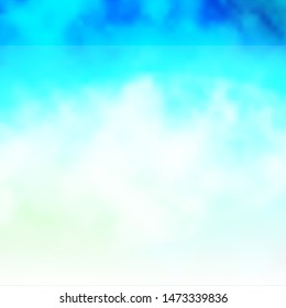 Light Blue, Green vector layout with cloudscape. Shining illustration with abstract gradient clouds. Pattern for your booklets, leaflets.