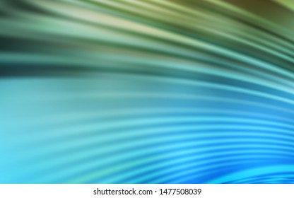 Light Blue, Green vector layout with wry lines. Colorful abstract illustration with gradient lines. A new texture for your  ad, booklets, leaflets.