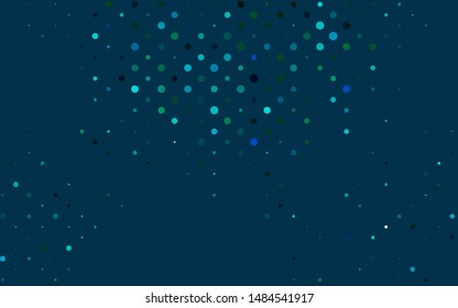 Light Blue, Green vector layout with circle shapes. Abstract illustration with colored bubbles in nature style. Pattern for ads, leaflets.