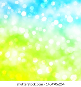 Light Blue, Green vector layout with circles. Illustration with set of shining colorful abstract spheres. Design for posters, banners.