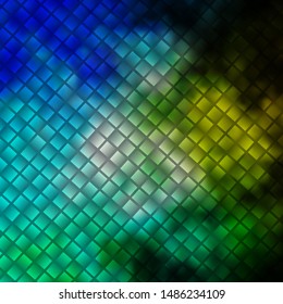Light Blue, Green vector layout with lines, rectangles. Illustration with a set of gradient rectangles. Best design for your ad, poster, banner.