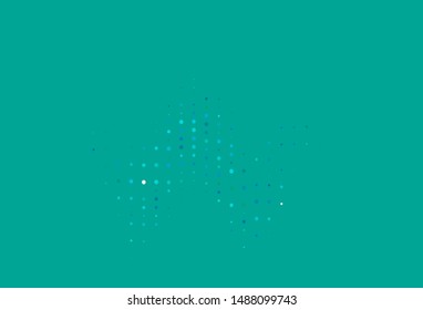 Light Blue, Green vector layout with circle shapes. Beautiful colored illustration with blurred circles in nature style. Design for your business advert.