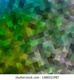 Light Blue, Green vector layout with rectangles, triangles. Glitter abstract illustration with squares, lines. Pattern for commercials.