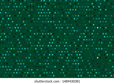 Light Blue, Green vector layout with circle shapes. Beautiful colored illustration with blurred circles in nature style. New template for your brand book.
