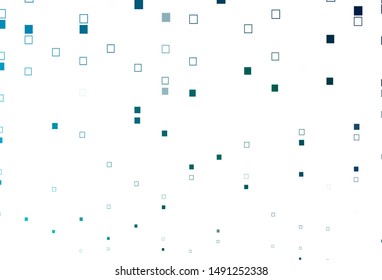 Light Blue, Green vector layout with squares. Illustration with set of colorful rectangles. Best design for your ad, poster, banner.