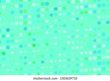 Light Blue, Green vector layout with wry lines. An elegant bright illustration with gradient. The best colorful design for your business.