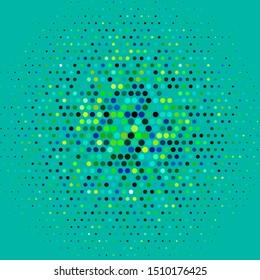 Light Blue, Green vector layout with circles. Glitter abstract illustration with colorful drops. Pattern for business ads.