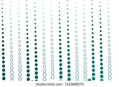 Light Blue, Green vector layout with circle shapes. Glitter abstract illustration with blurred drops of rain. Completely new template for your brand book.
