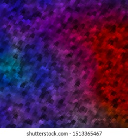 Light Blue, Green vector layout with hexagonal shapes. Illustration of colored hexagons on blur surface. Pattern for your ad, booklets.