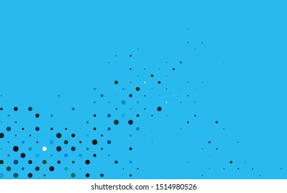 Light Blue, Green vector layout with circle shapes. Modern abstract illustration with colorful water drops. Design for posters, banners.