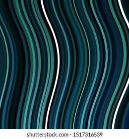Light Blue, Green vector layout with wry lines. Illustration in abstract style with gradient curved.  Pattern for busines booklets, leaflets