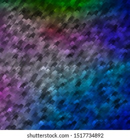 Light Blue, Green vector layout with hexagonal shapes. Colorful hexagons on blur backdrop. Pattern for texture of wallpapers.