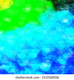 Light Blue, Green vector layout with circle shapes. Glitter abstract illustration with colorful drops. Pattern for wallpapers, curtains.