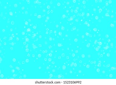 Light Blue, Green vector layout with restaurant food. Abstract background with colorful Fast Food illustrations. Pattern for ad, booklets, leaflets of restaurants.