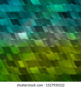 Light Blue, Green vector layout with curved shapes. Design in abstract style with hexagons. Pattern for ads, leaflets.