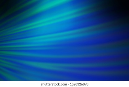 Light Blue, Green vector layout with wry lines. Colorful illustration in simple style with gradient. New composition for your brand book.