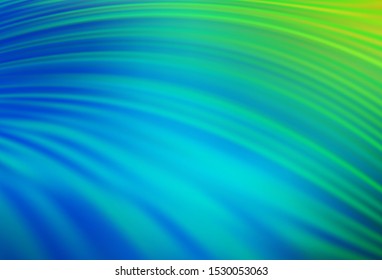Light Blue, Green vector layout with flat lines. Lines on blurred abstract background with gradient. Pattern for ad, booklets, leaflets.