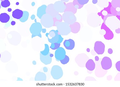 Light Blue, Green vector layout with circle shapes. Blurred bubbles on abstract background with colorful gradient. New template for your brand book.