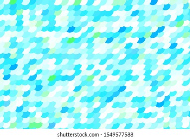 Light Blue, Green vector layout with circle shapes. Blurred decorative design in abstract style with bubbles. Pattern for futuristic ad, booklets.