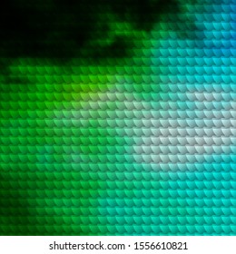 Light Blue, Green vector layout with lines, rectangles. Rectangles with colorful gradient on abstract background. Pattern for busines booklets, leaflets