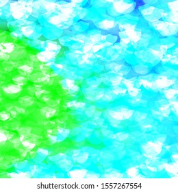 Light Blue, Green vector layout with circle shapes. Abstract decorative design in gradient style with bubbles. Design for posters, banners.
