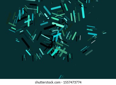 Light Blue, Green vector layout with flat lines. Modern geometrical abstract illustration with staves. Pattern for ads, posters, banners.