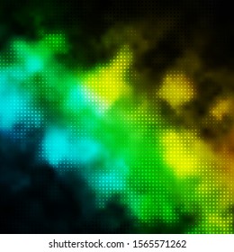 Light Blue, Green vector layout with circle shapes. Abstract colorful disks on simple gradient background. Pattern for business ads.