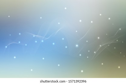 Light Blue, Green vector layout with circle shapes. Abstract illustration with colored bubbles in nature style. The pattern can be used for beautiful websites.