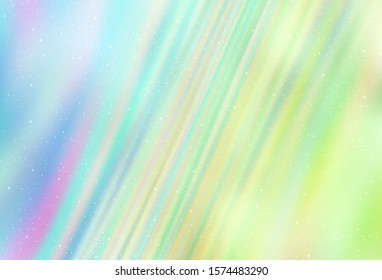 Light Blue, Green vector layout with cosmic stars. Space stars on blurred abstract background with gradient. Pattern for astronomy websites.