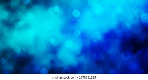 Light Blue, Green vector layout with circle shapes. Modern abstract illustration with colorful circle shapes. Pattern for wallpapers, curtains.