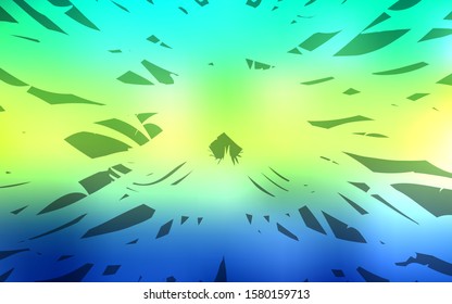 Light Blue, Green vector layout with flat lines. Shining colored illustration with sharp stripes. Pattern for your busines websites.