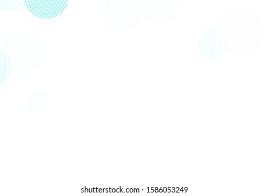 Light Blue, Green vector layout with circle shapes. Beautiful colored illustration with blurred circles in nature style. Pattern for beautiful websites.