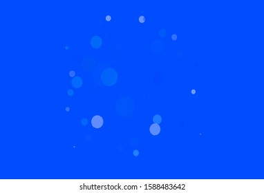 Light Blue, Green vector layout with circle shapes. Blurred decorative design in abstract style with bubbles. Pattern for futuristic ad, booklets.