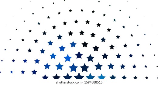 Light Blue, Green vector layout with bright stars. Colorful illustration in abstract style with gradient stars. Design for your business promotion.