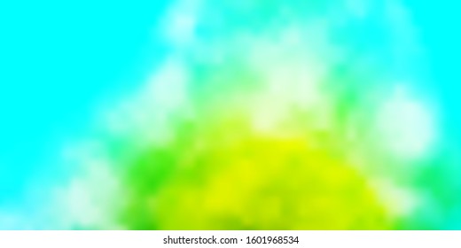 Light Blue, Green vector layout with cloudscape. Shining illustration with abstract gradient clouds. Pattern for your commercials.