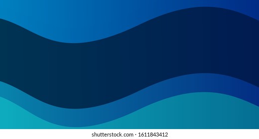 Light Blue, Green vector layout with circular arc. Colorful abstract illustration with gradient curves. Pattern for busines booklets, leaflets