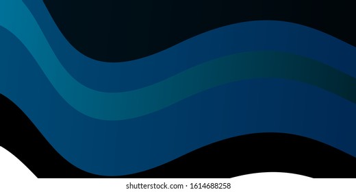 Light Blue, Green vector layout with curves. Colorful illustration in circular style with lines. Pattern for websites, landing pages.