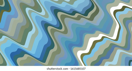 Light Blue, Green vector layout with circular arc. Colorful illustration in abstract style with bent lines. Design for your business promotion.