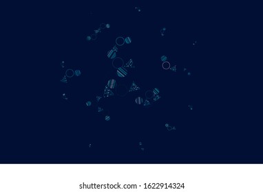 Light Blue, Green vector layout with circles, lines. Decorative design in abstract style with lines, dots. Modern template for landing page.