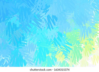 Light Blue, Green vector layout with flat lines. Modern geometrical abstract illustration with Lines. Template for your beautiful backgrounds.