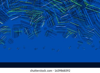 Light Blue, Green vector layout with circle shapes. Glitter abstract illustration with blurred drops of rain. New template for your brand book.