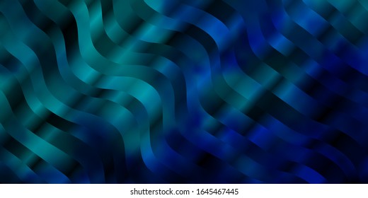 Light Blue, Green vector layout with circular arc. Colorful illustration, which consists of curves. Pattern for websites, landing pages.