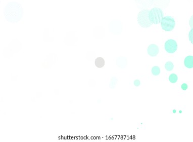 Light Blue, Green vector layout with circle shapes. Modern abstract illustration with colorful water drops. Design for your business advert.